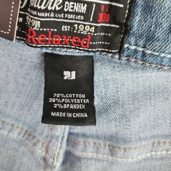 Pjmark Jeans Men's Relaxed Fit 30x30 Light Blue 5 Pocket Cotton Bld Stretch NWT - Picture 10 of 16